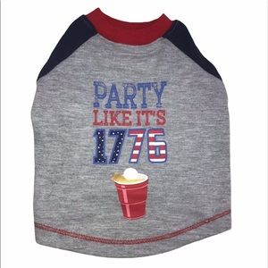 Dog Pet Small Animal Tee Shirt Party T-Shirt Grey